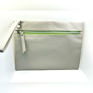🦋$6 ~ Murad Clutch / Makeup Bag ~ Gray W Lime Green Lining ~ New W/O Tags